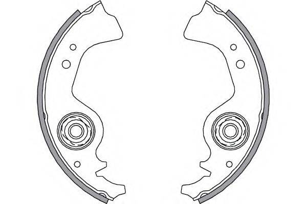 SPIDAN 30482 Комплект гальмівних колодок