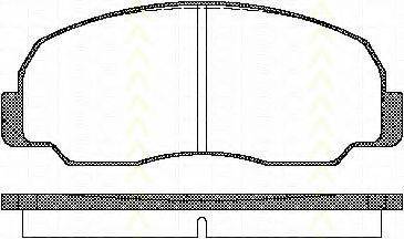 TRISCAN 811010834 Комплект гальмівних колодок, дискове гальмо