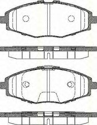 TRISCAN 811021002 Комплект гальмівних колодок, дискове гальмо