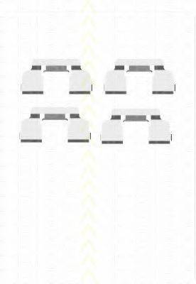 TRISCAN 8105251597 Комплектуючі, колодки дискового гальма