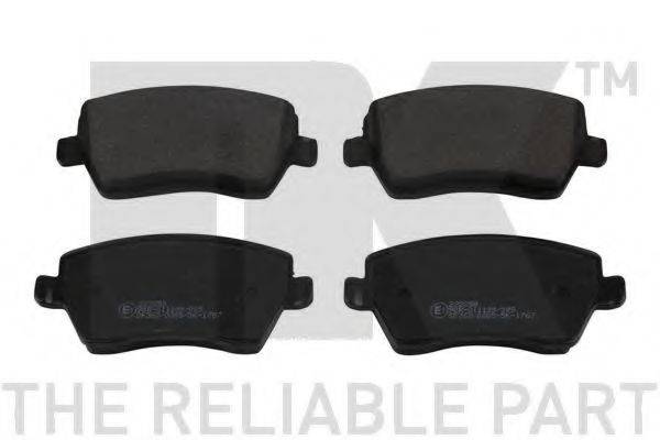 NK 222258 Комплект гальмівних колодок, дискове гальмо