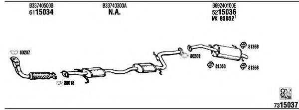 WALKER MA40062A Система випуску ОГ