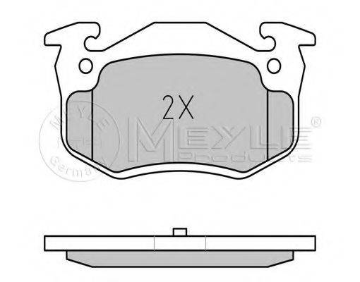 MEYLE 0252097311 Комплект гальмівних колодок, дискове гальмо