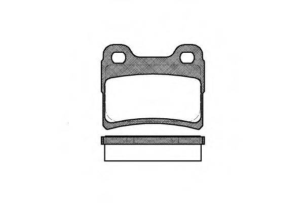 ROADHOUSE 241710 Комплект гальмівних колодок, дискове гальмо