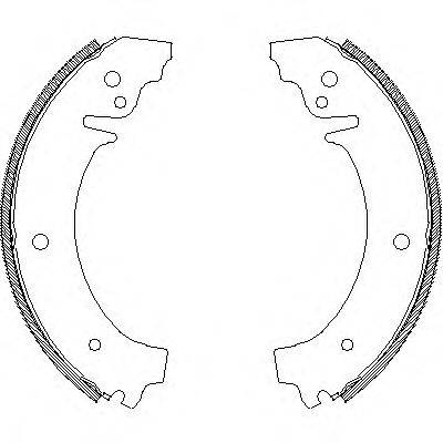 REMSA 402600 Комплект гальмівних колодок