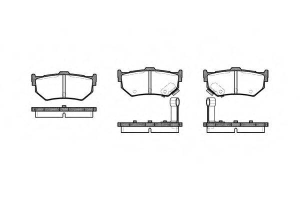 REMSA 018302 Комплект гальмівних колодок, дискове гальмо