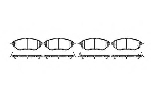 REMSA 113702 Комплект гальмівних колодок, дискове гальмо
