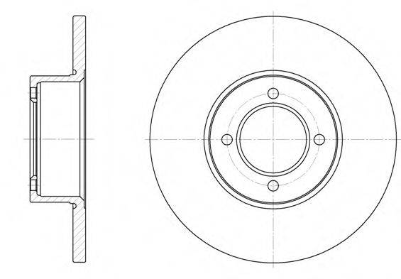 REMSA 612700 гальмівний диск