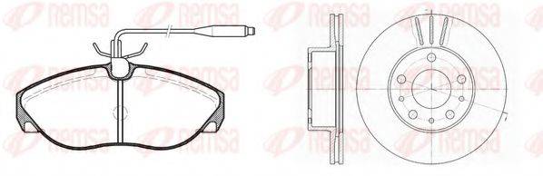 REMSA 848601 Комплект гальм, дисковий гальмівний механізм