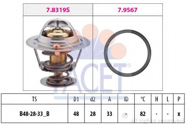 FACET 78319 Термостат, охолоджуюча рідина