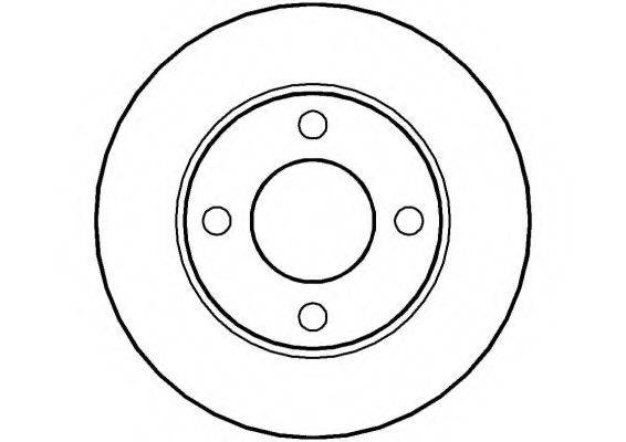 NATIONAL NBD108 гальмівний диск