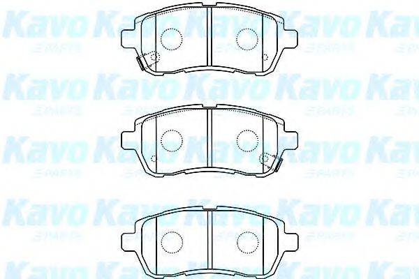 KAVO PARTS BP1519 Комплект гальмівних колодок, дискове гальмо