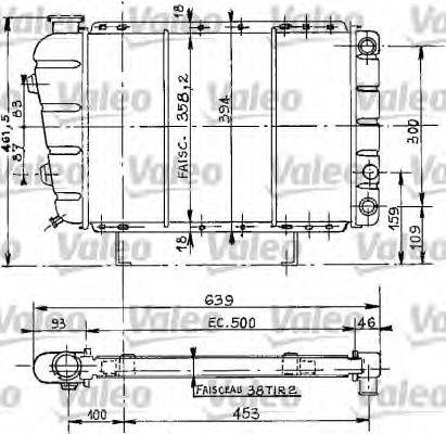 VALEO 730067 Радіатор, охолодження двигуна