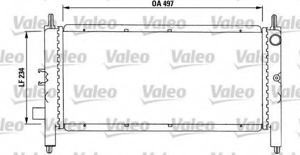 VALEO 731215 Радіатор, охолодження двигуна
