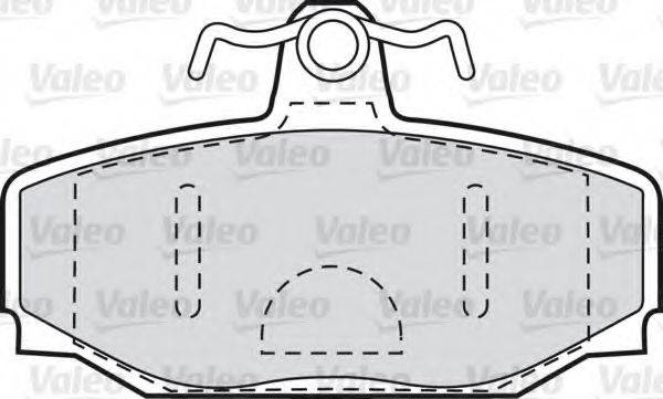 VALEO 598621 Комплект гальмівних колодок, дискове гальмо