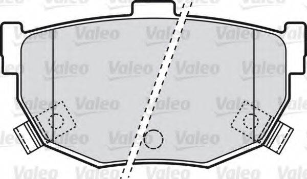 VALEO 598817 Комплект гальмівних колодок, дискове гальмо