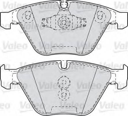 VALEO 601027 Комплект гальмівних колодок, дискове гальмо