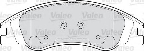 VALEO 598705 Комплект гальмівних колодок, дискове гальмо