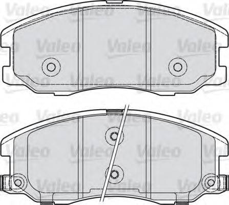VALEO 598942 Комплект гальмівних колодок, дискове гальмо