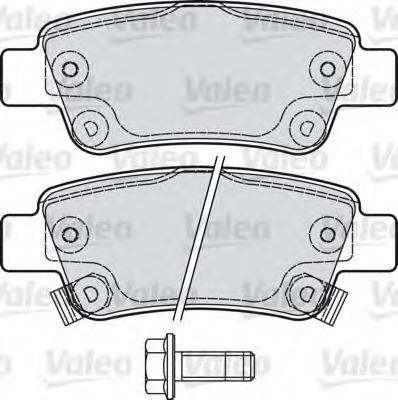 VALEO 601038 Комплект гальмівних колодок, дискове гальмо