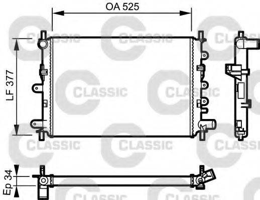 VALEO 230856 Радіатор, охолодження двигуна