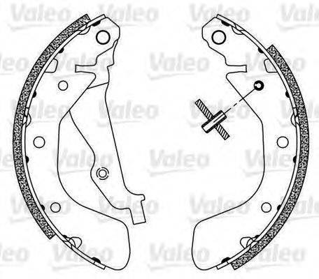VALEO 564092 Комплект гальмівних колодок