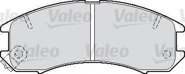 VALEO 551742 Комплект гальмівних колодок, дискове гальмо