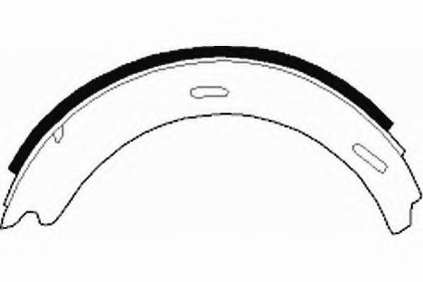 NECTO N1498 Комплект гальмівних колодок, стоянкова гальмівна система