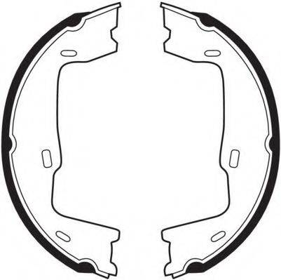 NECTO N1565 Комплект гальмівних колодок, стоянкова гальмівна система