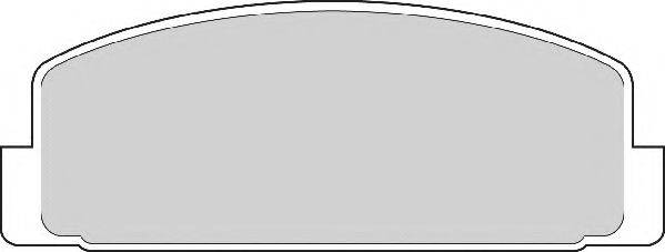 NECTO FD6554A Комплект гальмівних колодок, дискове гальмо