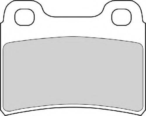 NECTO FD6577A Комплект гальмівних колодок, дискове гальмо