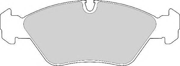 NECTO FD413A Комплект гальмівних колодок, дискове гальмо