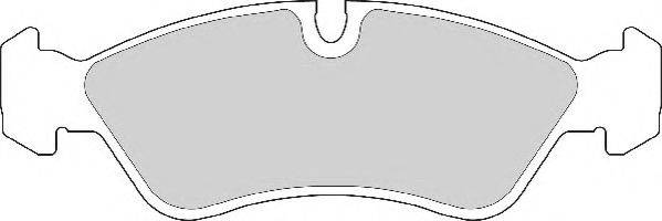 NECTO FD6277A Комплект гальмівних колодок, дискове гальмо