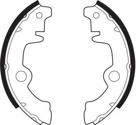 NECTO N1021 Комплект гальмівних колодок