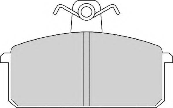 NECTO FD247N Комплект гальмівних колодок, дискове гальмо