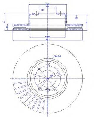 CAR 142068 гальмівний диск