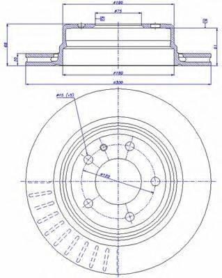 CAR 142105 гальмівний диск