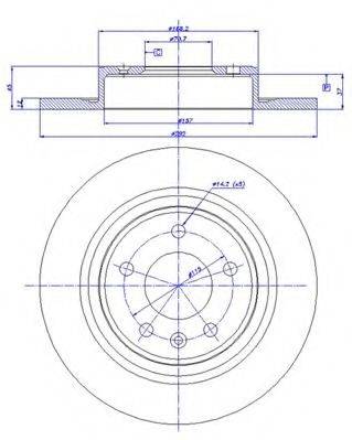 CAR 1421556 гальмівний диск