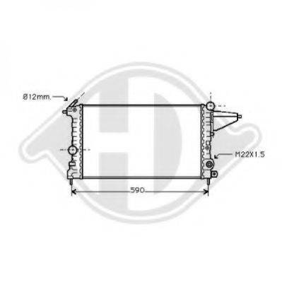 DIEDERICHS 8501119 Радіатор, охолодження двигуна
