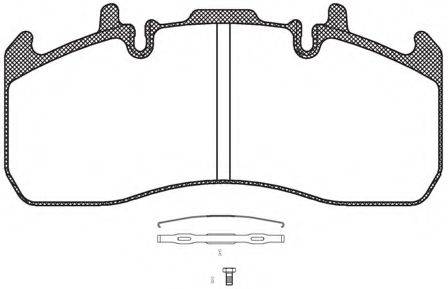 KAWE 88090 Комплект гальмівних колодок, дискове гальмо