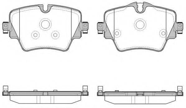 KAWE 162508 Комплект гальмівних колодок, дискове гальмо
