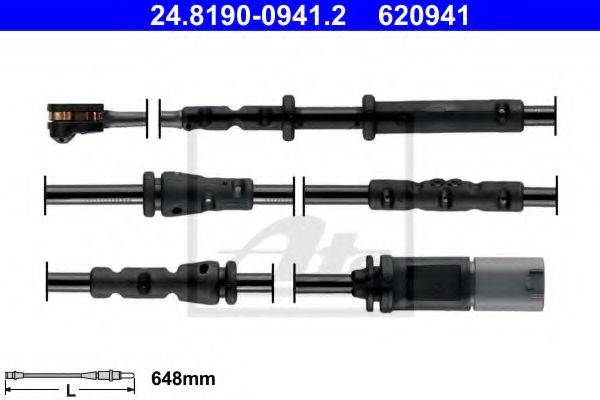 ATE 24819009412 Сигналізатор, знос гальмівних колодок