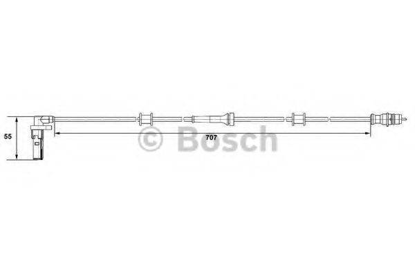 BOSCH 0265007532 Датчик, частота обертання колеса