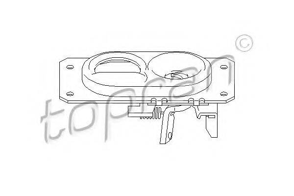 TOPRAN 107406 Замок капота