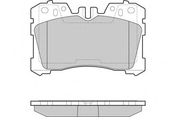 E.T.F. 121462 Комплект гальмівних колодок, дискове гальмо