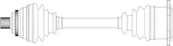 GENERAL RICAMBI AU3098 Приводний вал