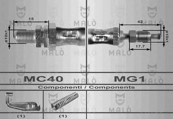 MALO 8687 Гальмівний шланг