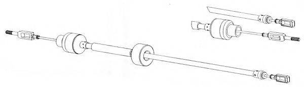 CEF CT01125 Трос, управління зчепленням