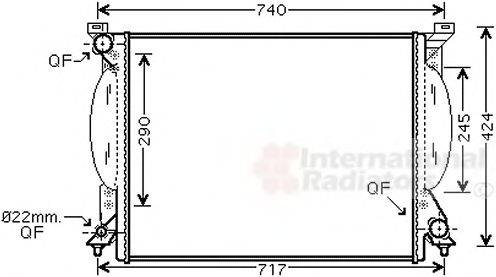 VAN WEZEL 03002204 Радіатор, охолодження двигуна