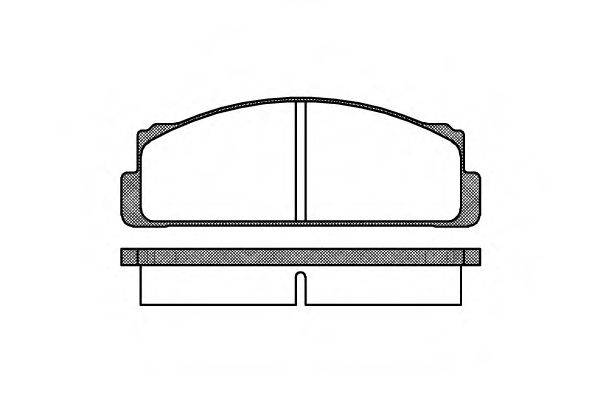 WOKING P122300 Комплект гальмівних колодок, дискове гальмо